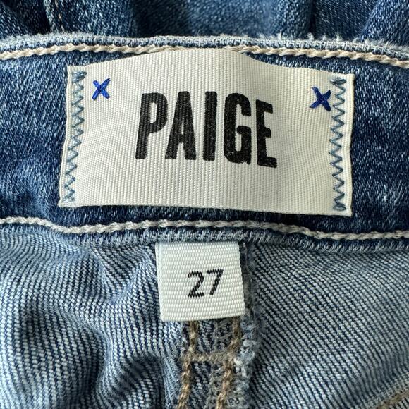 Paige Hoxton Ankle Skinny Jeans in Blaine Destructed Size 27 - Picture 5 of 7